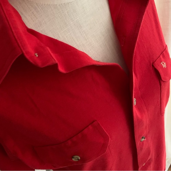 Vintage Christian Dior Red Blouse - Picture 6 of 7